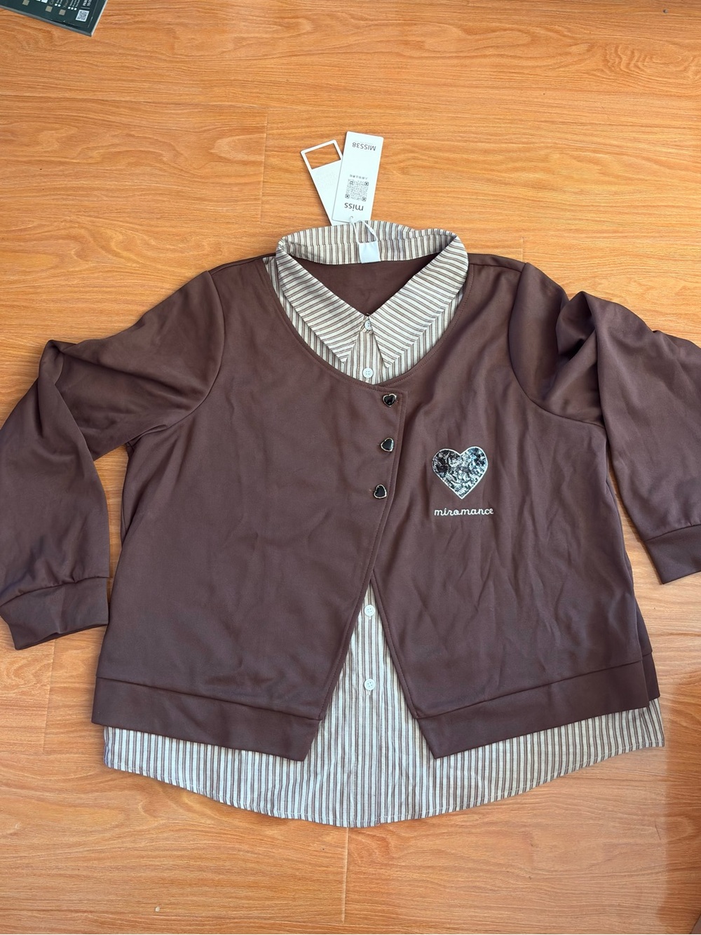 New Ladies 2-Layer Long Sleeve Shirts-XL